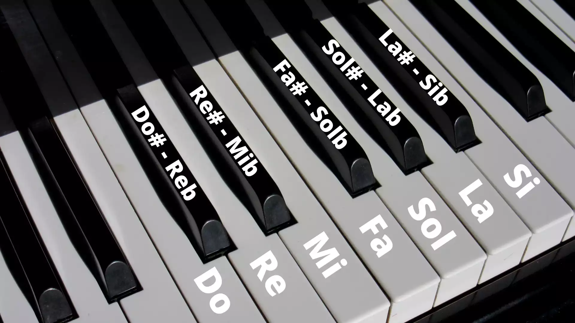Image montrant les douze notes sur un piano